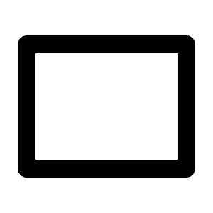 Rectangle Line Icon from Remix Line Set