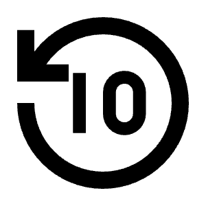 Replay 10 Line Icon from Remix Line Set