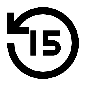Replay 15 Line Icon from Remix Line Set