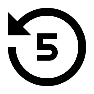 Replay 5 Fill Icon from Remix Fill Set