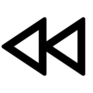 Rewind Line Icon from Remix Line Set
