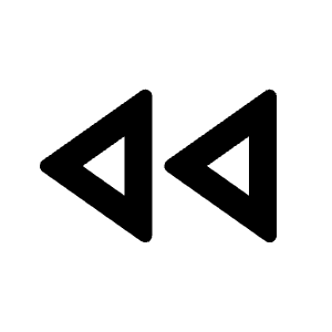 Rewind Mini Line Icon from Remix Line Set