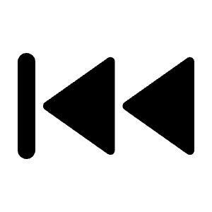 Rewind Start Mini Fill Icon from Remix Fill Set