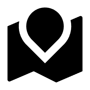 Road Map Fill Icon from Remix Fill Set