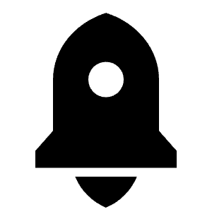 Rocket 2 Fill Icon from Remix Fill Set