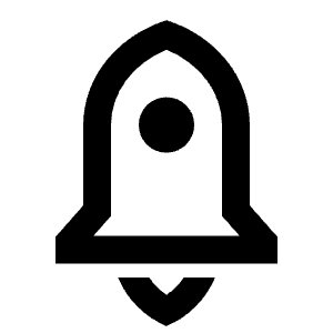 Rocket 2 Line Icon from Remix Line Set