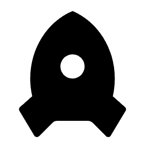 Rocket Fill Icon from Remix Fill Set
