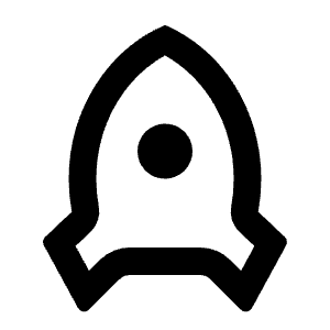 Rocket Line Icon from Remix Line Set