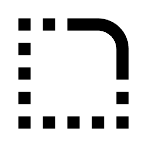 Rounded Corner Icon from Remix Line Set