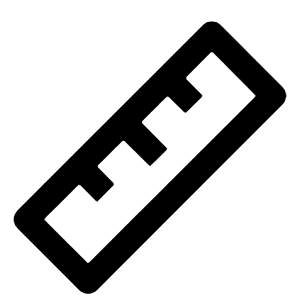 Ruler Line Icon from Remix Line Set