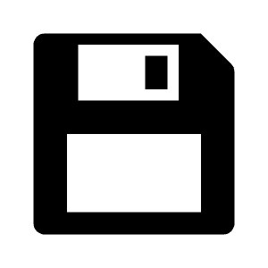 Save 3 Fill Icon from Remix Fill Set