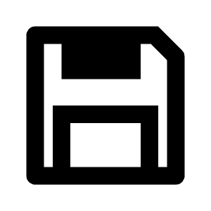 Save 3 Line Icon from Remix Line Set