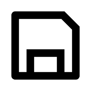 Save Line Icon from Remix Line Set