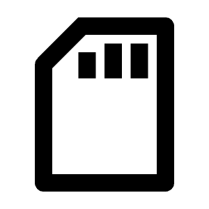 Sd Card Line Icon from Remix Line Set