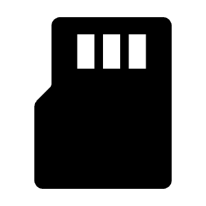 Sd Card Mini Fill Icon from Remix Fill Set