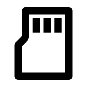 Sd Card Mini Line Icon from Remix Line Set