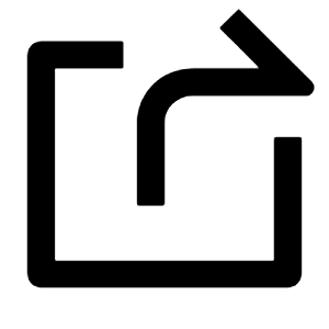 Share Forward Box Line Icon from Remix Line Set
