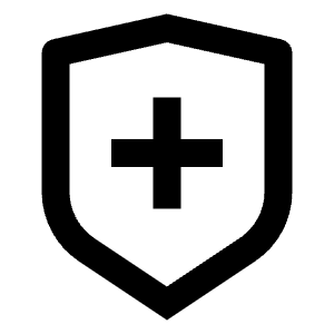 Shield Cross Line Icon from Remix Line Set