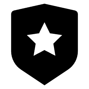 Shield Star Fill Icon from Remix Fill Set