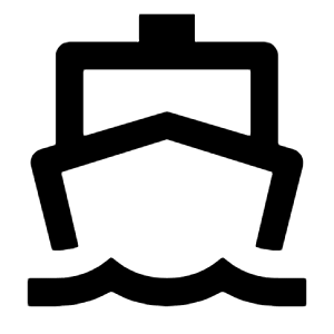 Ship Line Icon from Remix Line Set