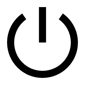 Shut Down Line Icon from Remix Line Set