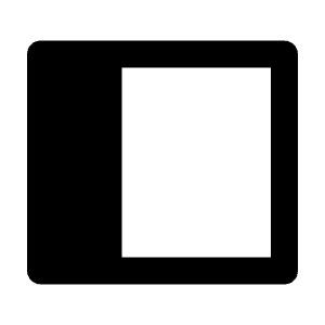Side Bar Fill Icon from Remix Fill Set