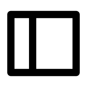 Side Bar Line Icon from Remix Line Set