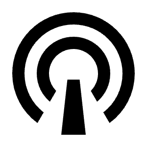 Signal Tower Fill Icon from Remix Fill Set