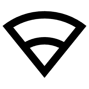 Signal Wifi 2 Line Icon from Remix Line Set