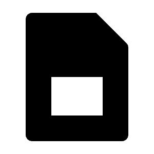 Sim Card Fill Icon from Remix Fill Set