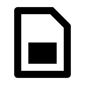 Sim Card Line Icon from Remix Line Set