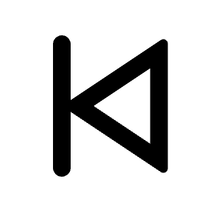 Skip Back Line Icon from Remix Line Set