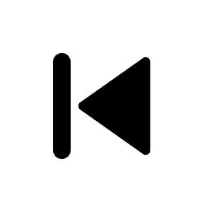 Skip Back Mini Fill Icon from Remix Fill Set