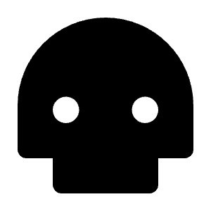 Skull Fill Icon from Remix Fill Set