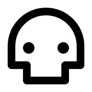 Skull Line Icon from Remix Line Set