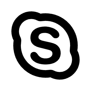 Skype Line Icon from Remix Line Set