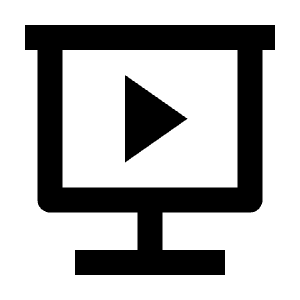 Slideshow 2 Line Icon from Remix Line Set