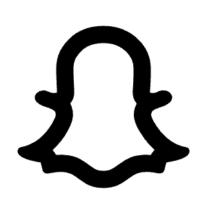 Snapchat Line Icon from Remix Line Set