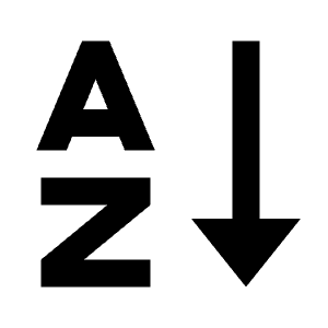 Sort Alphabet Asc Icon from Remix Line Set