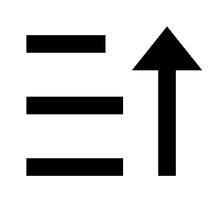 Sort Asc Icon from Remix Line Set