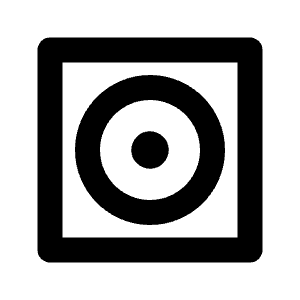 Speaker 2 Line Icon from Remix Line Set