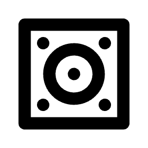 Speaker 3 Line Icon from Remix Line Set