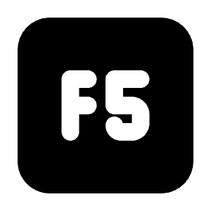 Square F5 Icon from Tabler Filled Set