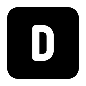 Square Letter D Icon from Tabler Filled Set