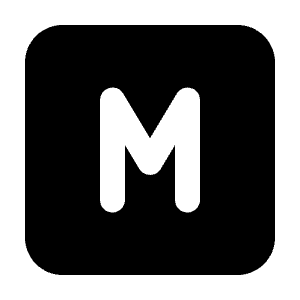 Square Letter M Icon from Tabler Filled Set