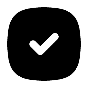 Square Rounded Check Icon from Tabler Filled Set