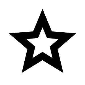 Star S Line Icon from Remix Line Set