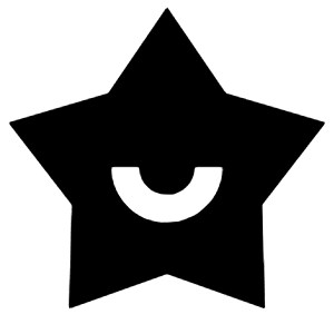 Star Smile Fill Icon from Remix Fill Set