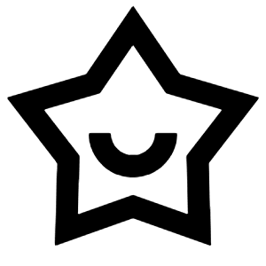 Star Smile Line Icon from Remix Line Set