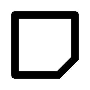 Sticky Note 2 Line Icon from Remix Line Set